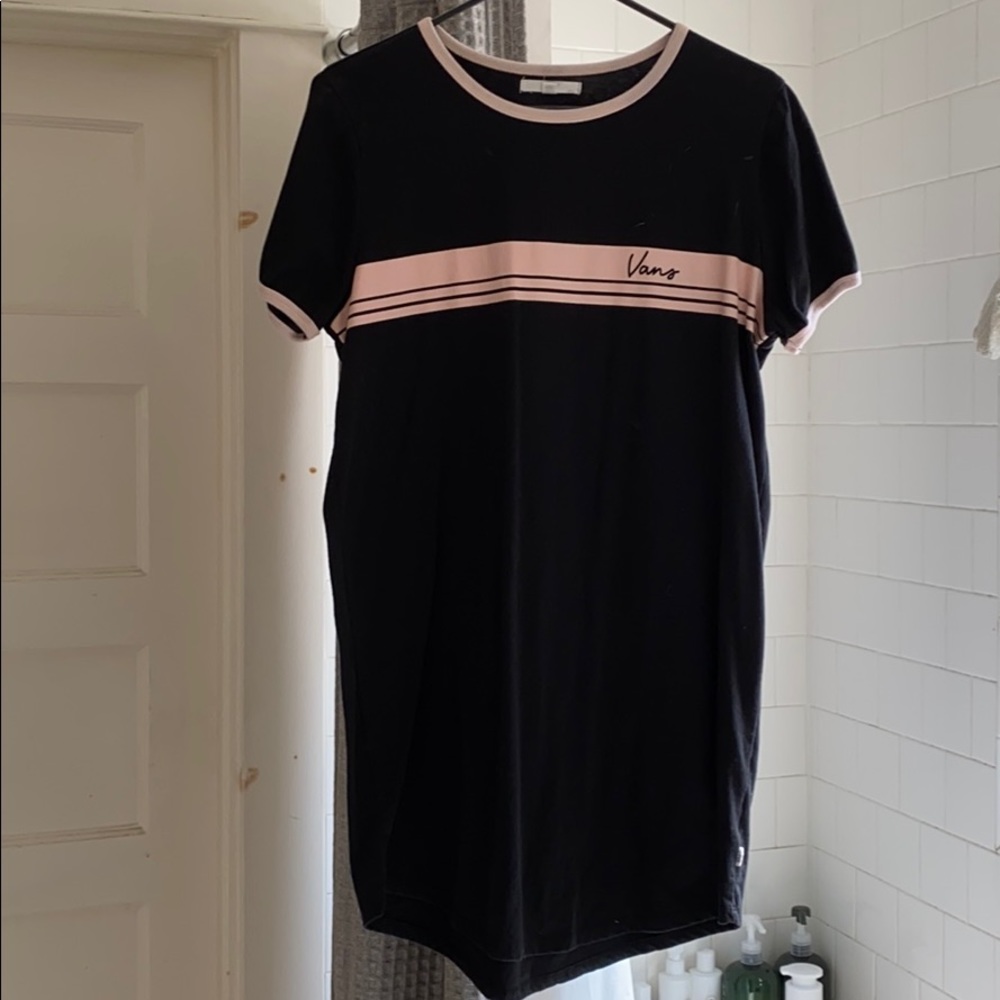 A black semi tight dress